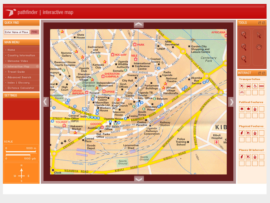 Pathfinder User Interface Macromedia Flash